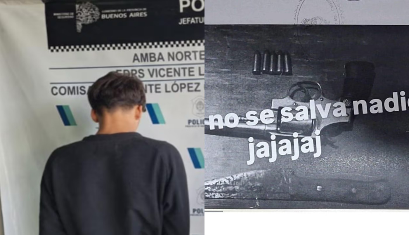 "No se salva nadie": demoraron en Carapachay a un adolescente de 16 años que amenazó en redes con un tiroteo | Actualidad
