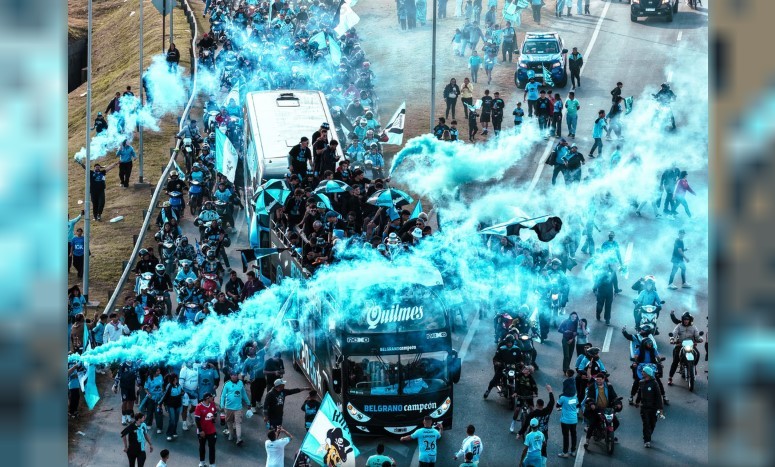 Belgrano celebró su título con una histórica caravana por la Circunvalación | Deportes