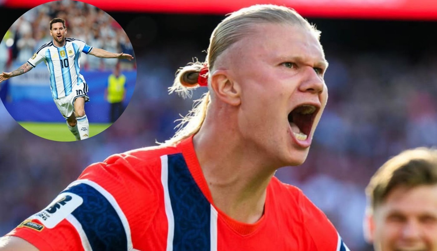Haaland reaccionó al hat-trick de Messi: "Es un desquiciado" | Deportes