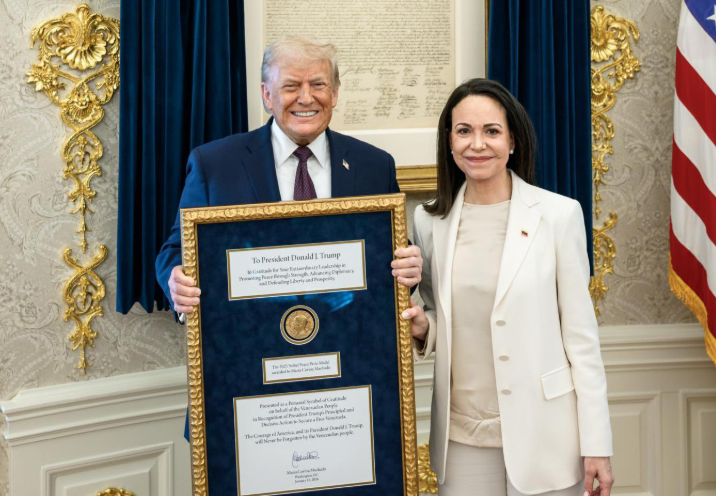 “Intransferible”: la aclaración tras el gesto de María Corina Machado con Donald Trump | Internacionales