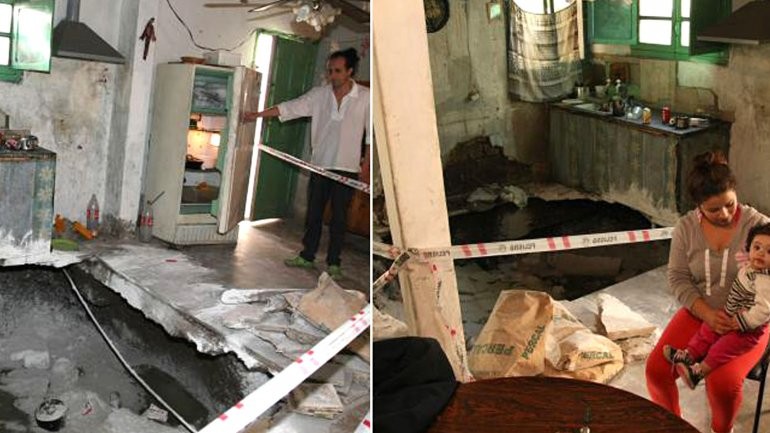 Estaba lavando los platos en su casa y se hundió en un pozo gigante | Actualidad