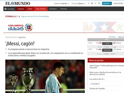Los medios del mundo se ensañan con Messi y la Argentina | Deportes