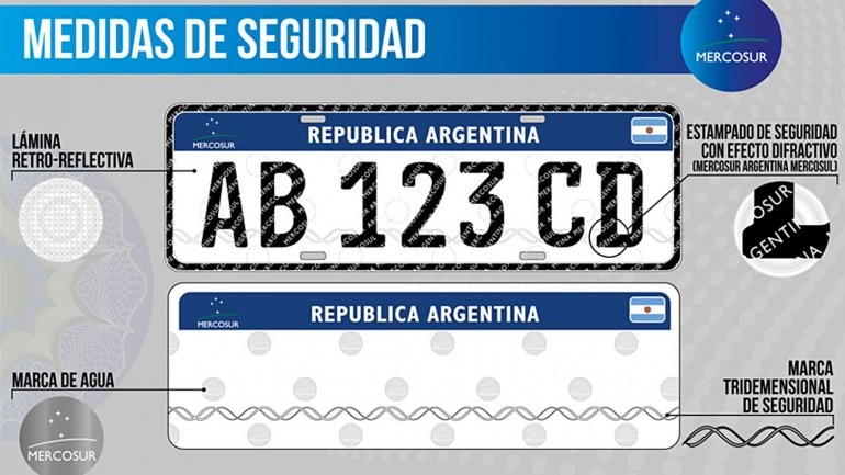 Así es la nueva patente del Mercosur, que deberán llevar todos los autos del país | Actualidad