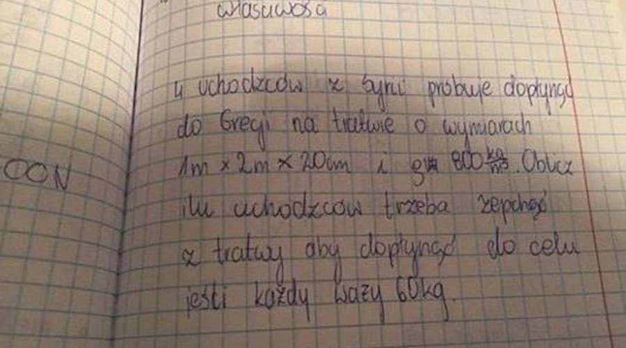 Repudio por el examen que preguntó cuántos refugiados se deben tirar para que flote una balsa | Internacionales