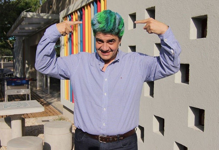 Promesa cumplida: Jorge Macri se tiñó el pelo de verde por el triunfo de Vidal | Política