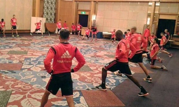 River hizo su primer entrenamiento bajo techo en Japón | Deportes