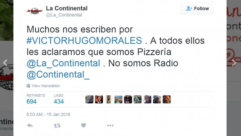 #EsViral : la pizzería que tuvo que explicar que no echó a Víctor Hugo Morales | Actualidad