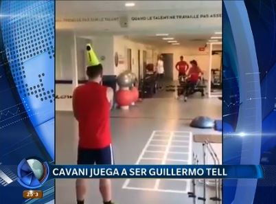 Cavani juega a ser Guillermo Tell | Deportes