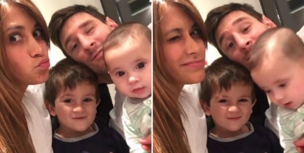 Video: el show de gestos de Messi y su familia | Deportes