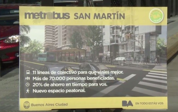 El Metrobus de la avenida San Martín comenzará a funcionar en abril | Política