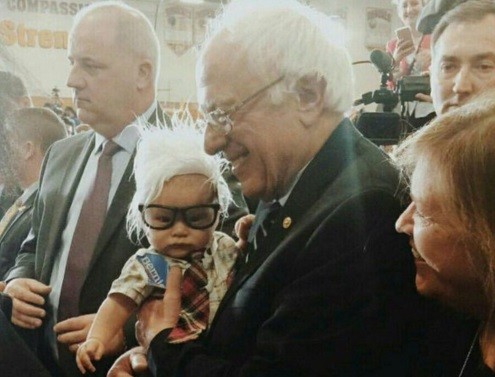 Conmoción en Estados Unidos: Murió "Baby Bernie", el bebé que apoyaba al demócrata Bernie Sanders | Internacionales