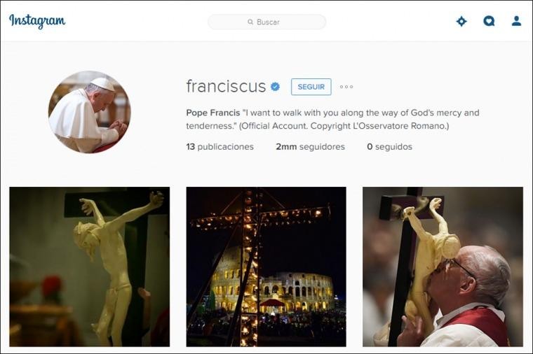 El Papa Francisco ya superó los 2 millones de seguidores en Instagram | Internacionales