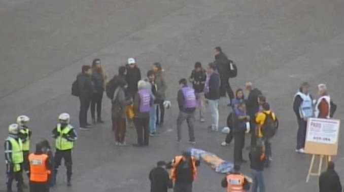"Picadito" de protesta en la 9 de Julio | Actualidad