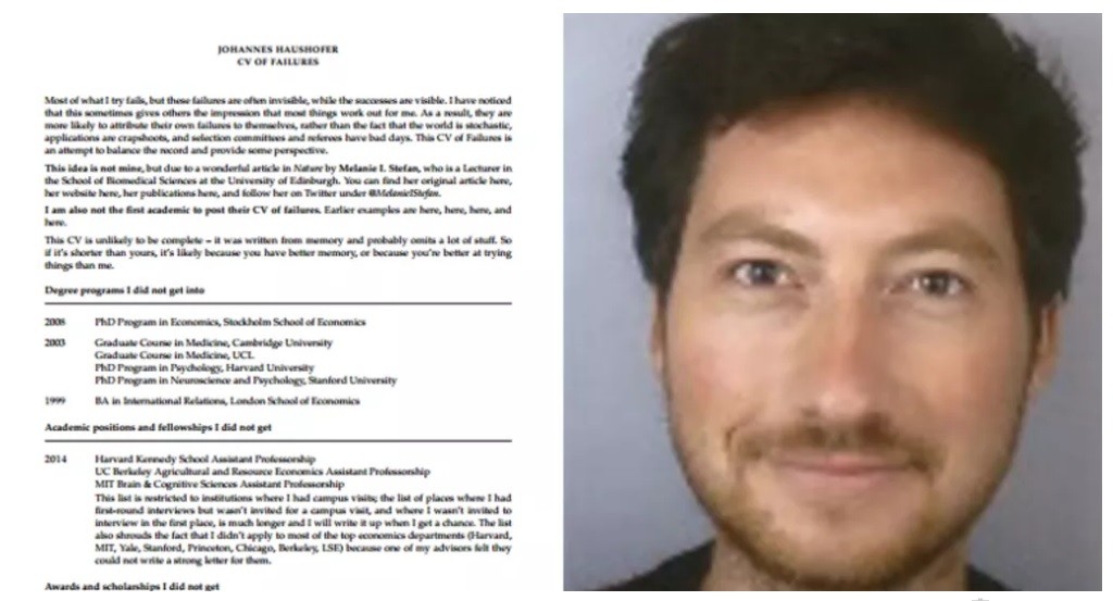 El CV de un profesor "fracasado" se volvió viral | Curiosidades