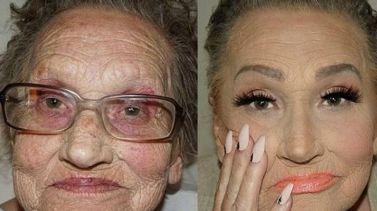 Rejuvenecer a los 80: maquilló a su abuela y logró un resultado increíble | Curiosidades