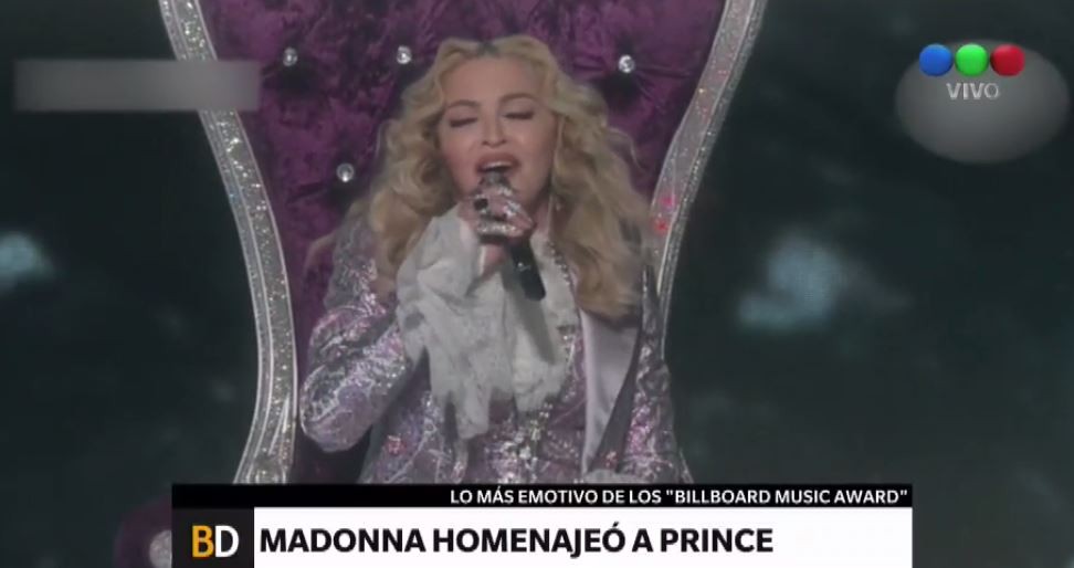 Madonna rindió homenaje a Prince en los Billboard 2016 | Espectáculos