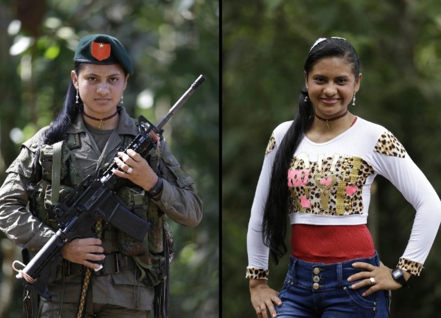Diez fotos que muestran el increíble cambio de mujeres guerrilleras al dejar las FARC | Internacionales
