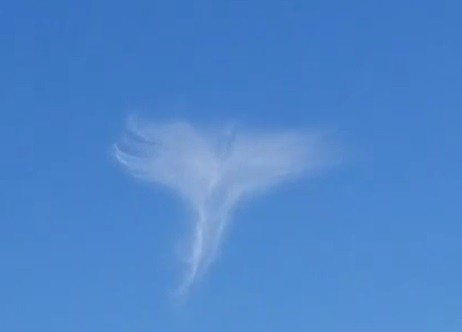 #EsViral La nube con forma de ángel que emociona a todo el mundo | Redes
