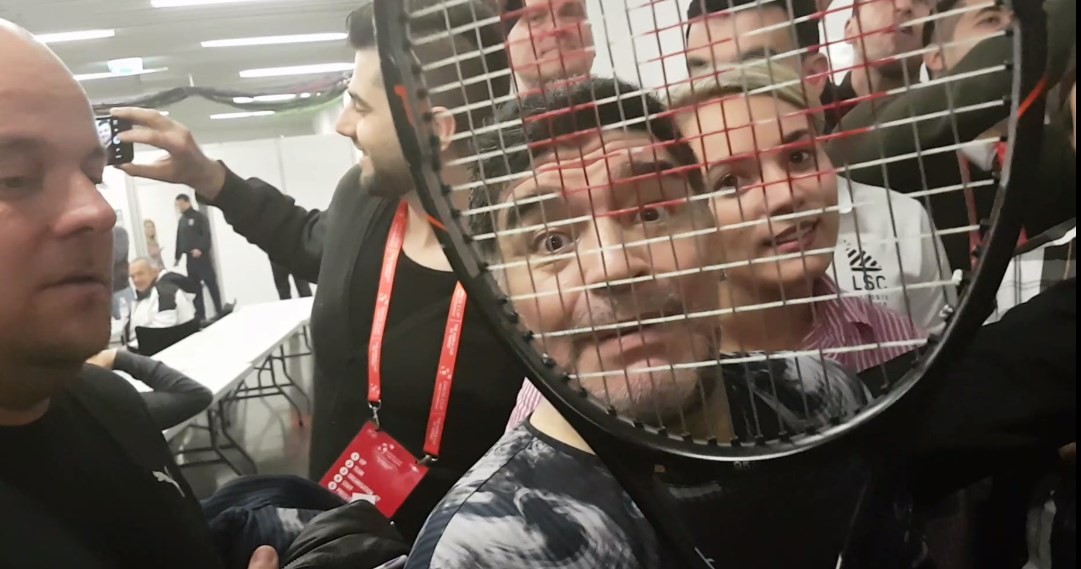 Del Potro le regaló a Maradona la raqueta con la que le ganó a Cilic | Deportes