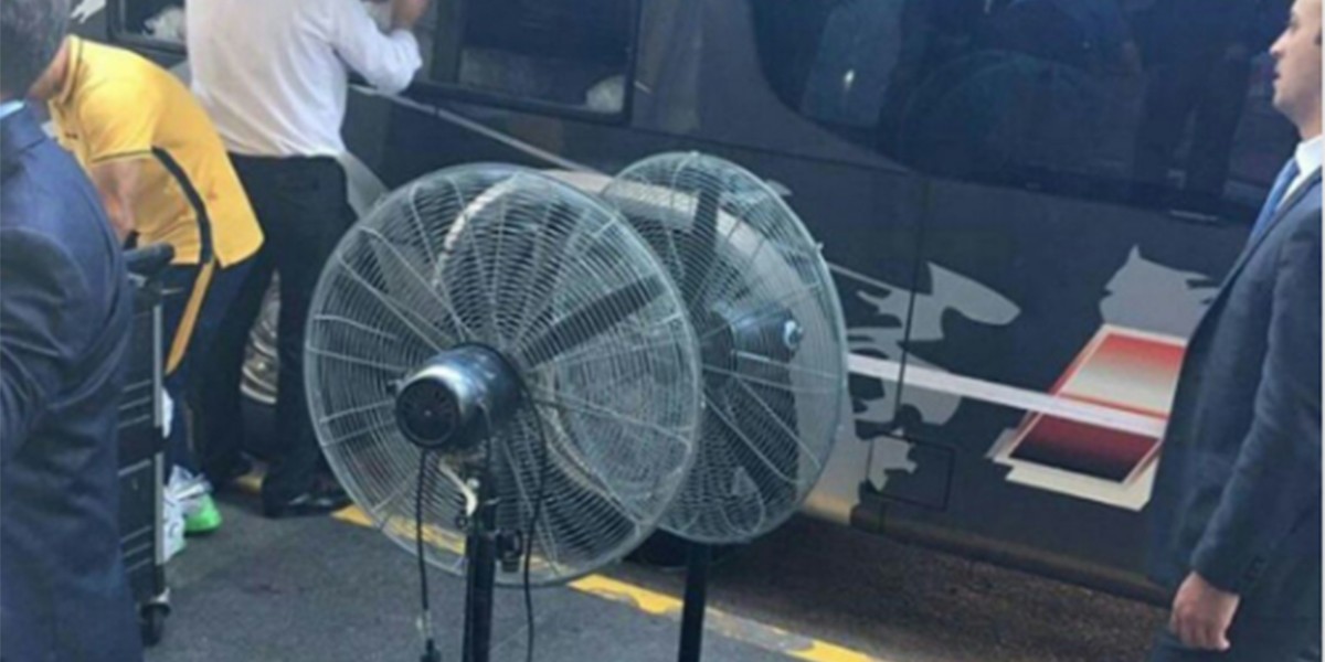 Boca llevó ventiladores al Monumental porque no funciona el aire acondicionado en su vestuario | Deportes