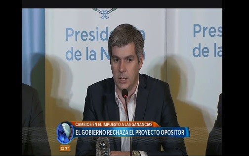 Marcos Peña, sobre Ganancias: "El proyecto opositor parece hecho para que lo vetemos" | Política