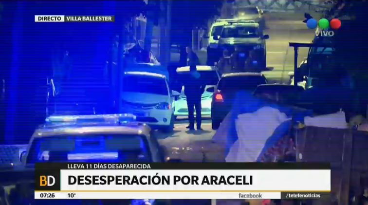 Megaoperativo policial en San Martín en busca de la joven desaparecida Araceli Fulles | Actualidad