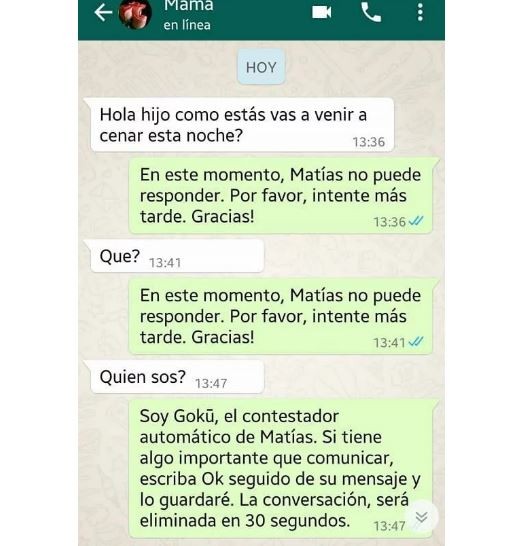 "Troleó" a su mamá por WhatsApp y es furor en internet | Redes