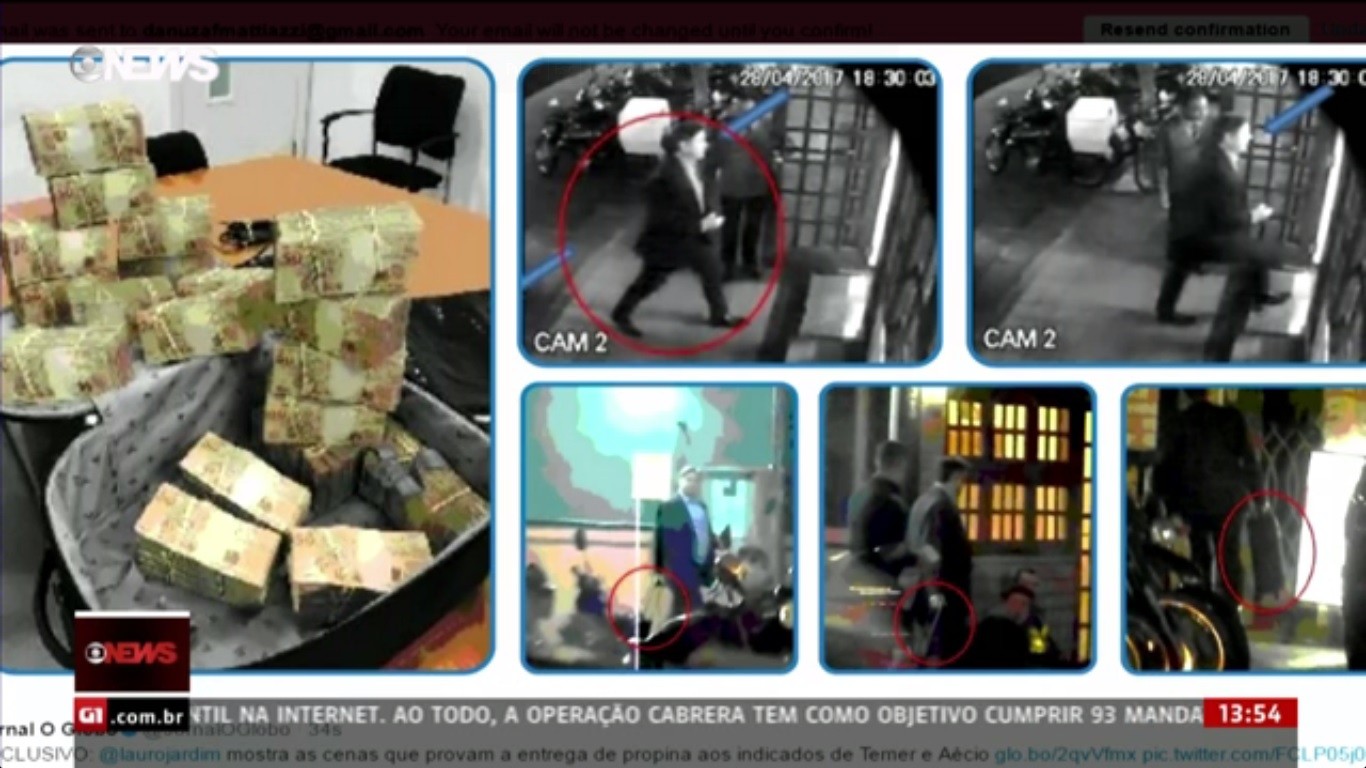 Brasil: aparecieron las primeras imágenes que probarían la coima que avaló Temer | Internacionales