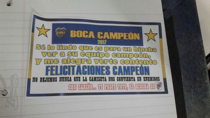 Alumnos hinchas de Boca fueron sorprendidos por su maestro | Redes