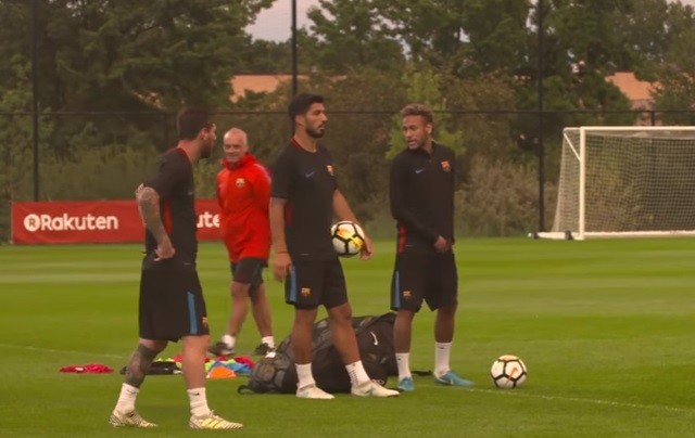 Messi, Neymar y Suárez se batieron a duelo en la cancha con un desafío muy particular | Deportes