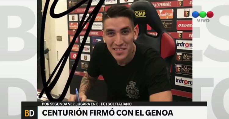 Centurión ya firmó con el Genoa | Deportes