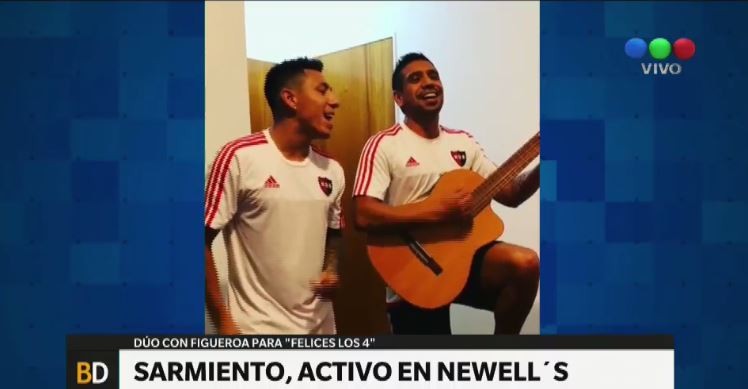 El dueto de Sarmiento y Figueroa cantando "Felices los cuatro" | Deportes