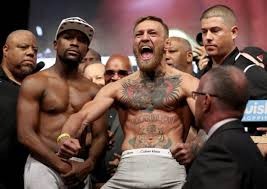 La "excitación" de McGregor en el pesaje antes de la pelea contra Mayweather | Deportes