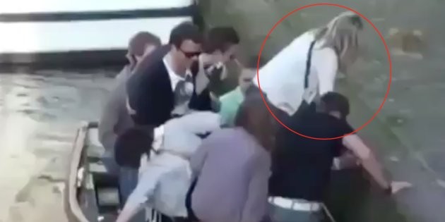 El video surrealista de la caída de una mujer que explota en las redes sociales | Redes