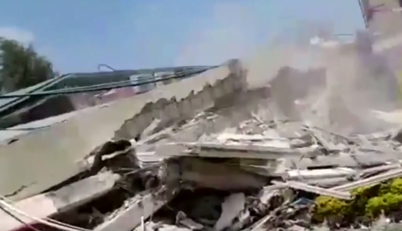 México: difunden un video grabado minutos antes de que se desplome el colegio Enrique Rébsamen | Internacionales