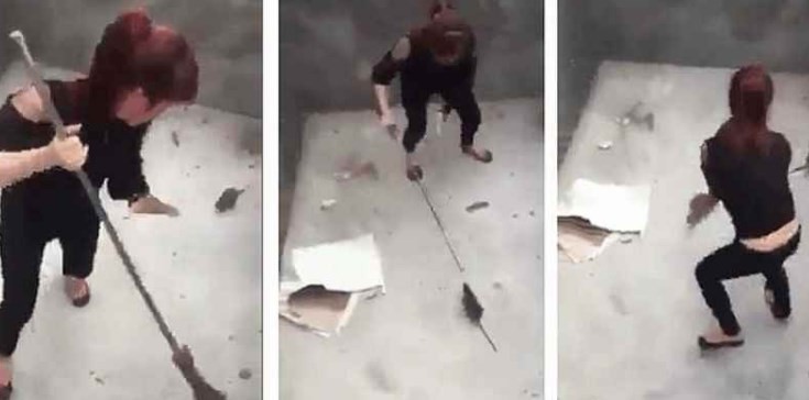 La "pelea" de una mujer con una rata gigante que se viralizó en las redes | Redes