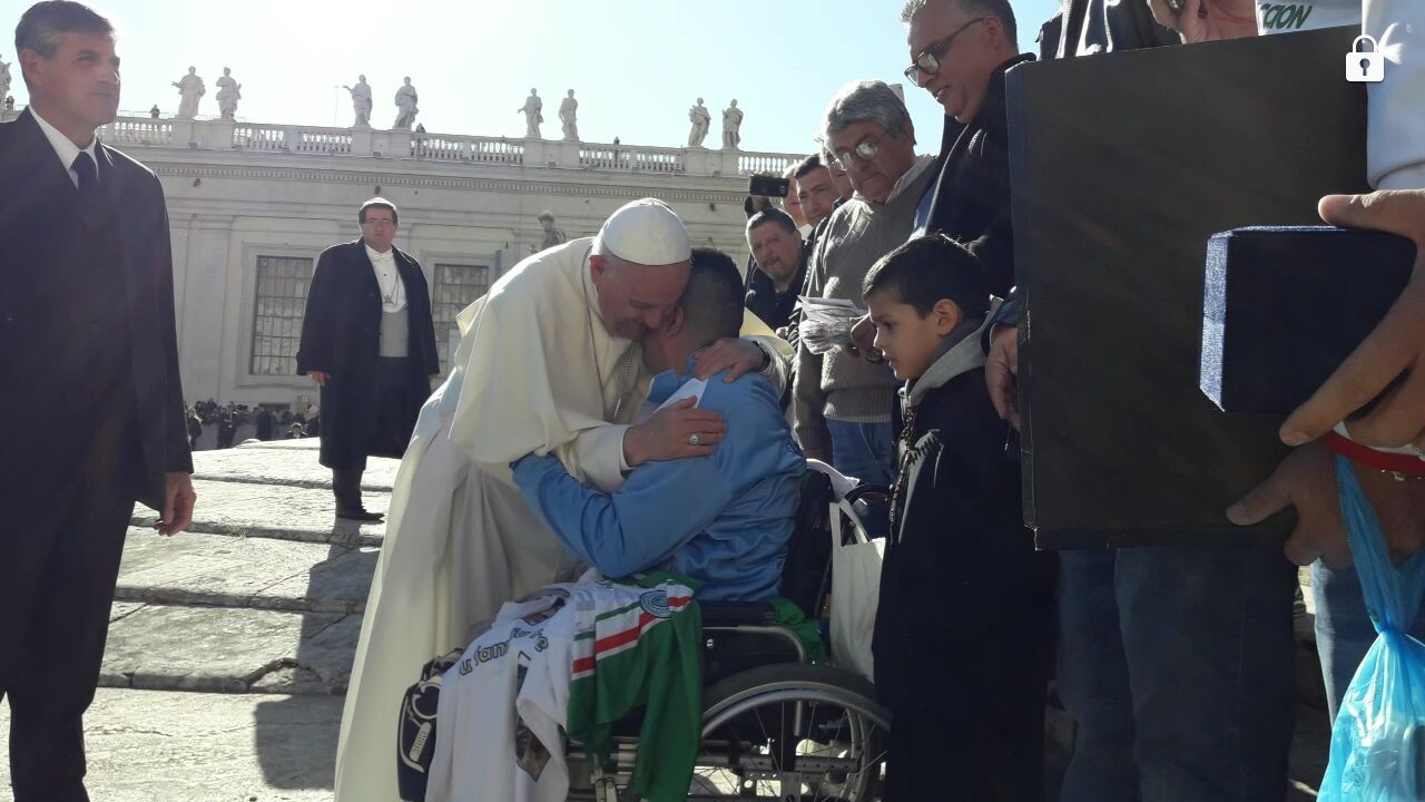 El Papa recibió al recolector de residuos que sufrió amputación en un accidente | Actualidad