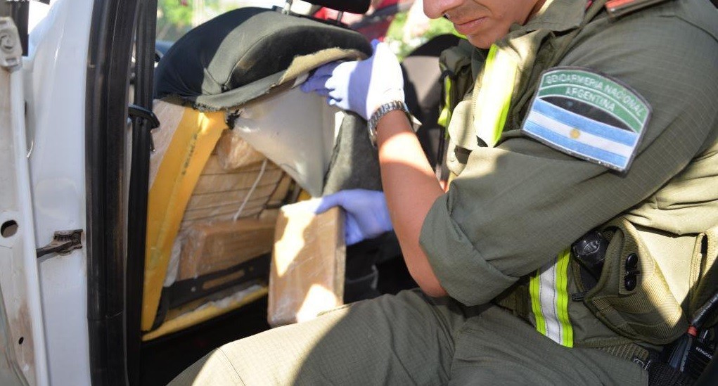 Perro detector de drogas rasguñó un tapizado y descubrieron 66 kilos de marihuana | Actualidad