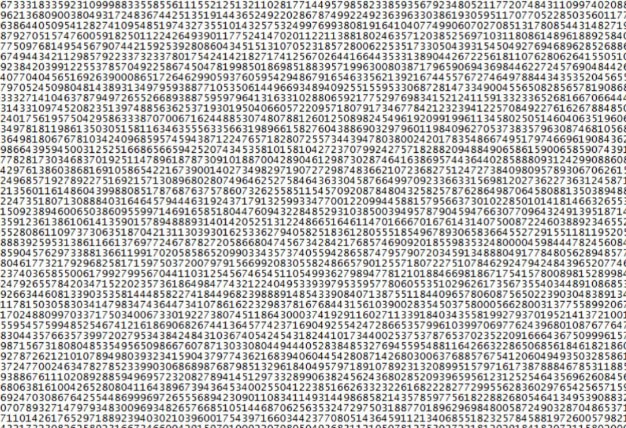 Descubrieron un número primo con 23 millones de dígitos | Tecno