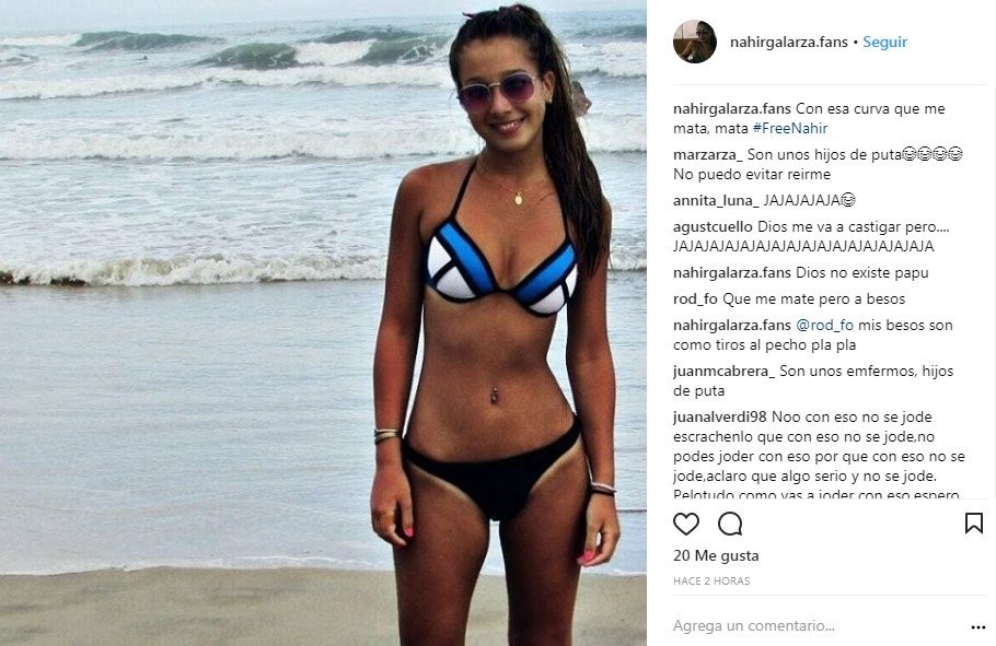 Polémica en las redes sociales por los "club de fans" de Nahir Galarza en Instagram | Redes
