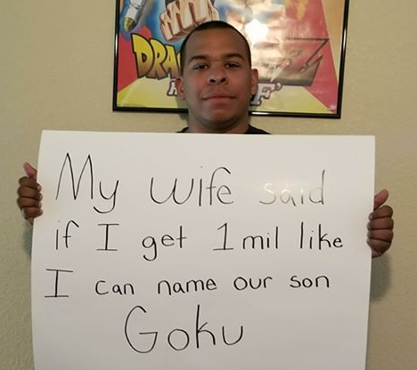 Un fanático de Dragon Ball le ganó una apuesta a su esposa y su hijo se llamará Goku Sánchez | Redes