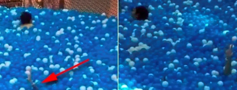 Video aterrador: una mujer muestra el momento en el que casi se ahoga en un pelotero | Redes