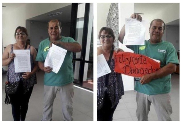 Los anti San Valentín: Se divorciaron y brindaron con champagne en el juzgado | Curiosidades