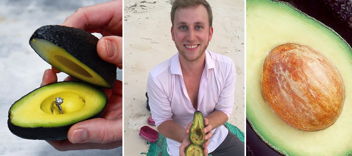 La nueva moda en Instagram (?): pedir casamiento en una palta | Redes