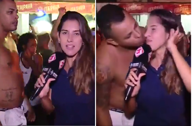 Video: así acosaban en vivo a una reportera en un partido de fútbol en Brasil | Redes