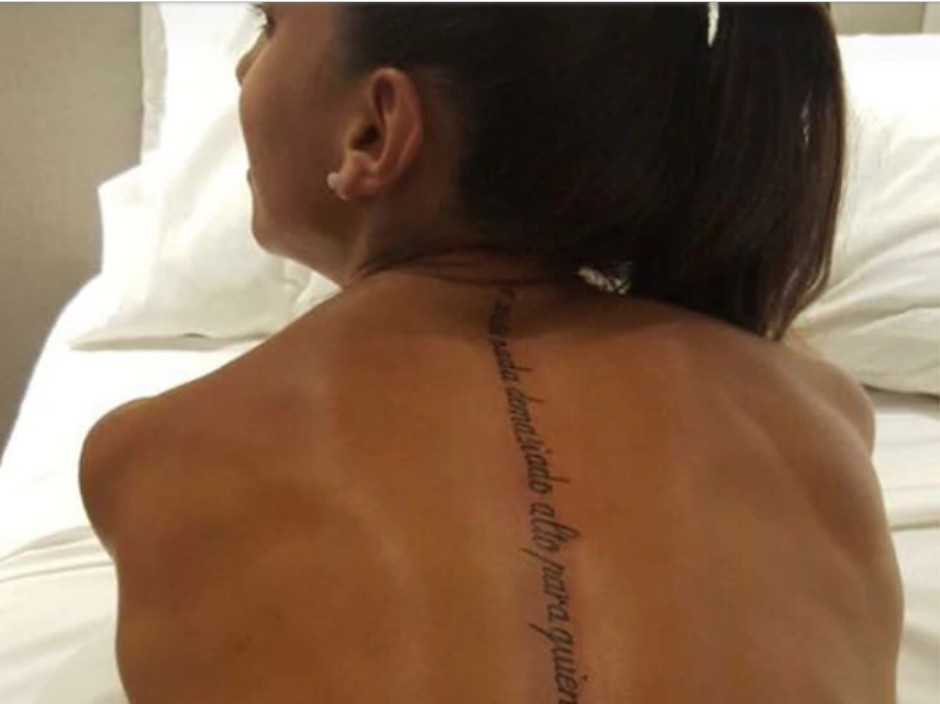 El tatuaje extremo de Cinthia Fernández | Espectáculos