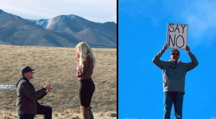 Le proponía matrimonio a su novia y apareció el suegro con una sorpresa | Redes