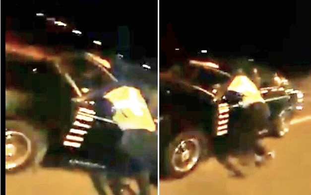 Video: automovilista borracho arrastró varios kilómetros a una agente de tránsito | Redes