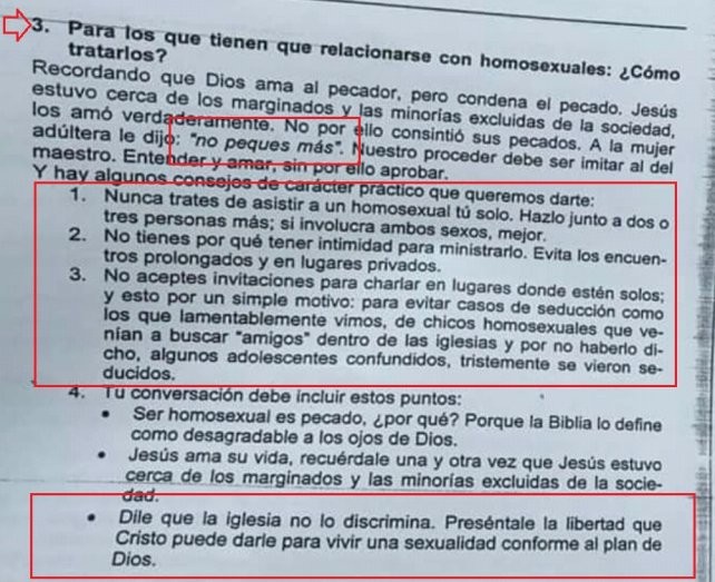La terrible guía que repartieron en una escuela de Paraná para aprender "a tratar a los homosexuales" | Actualidad
