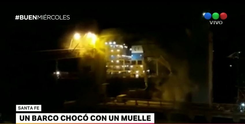 Colisionó un barco contra un muelle: rescataron a un operario del puerto de San Lorenzo | Actualidad